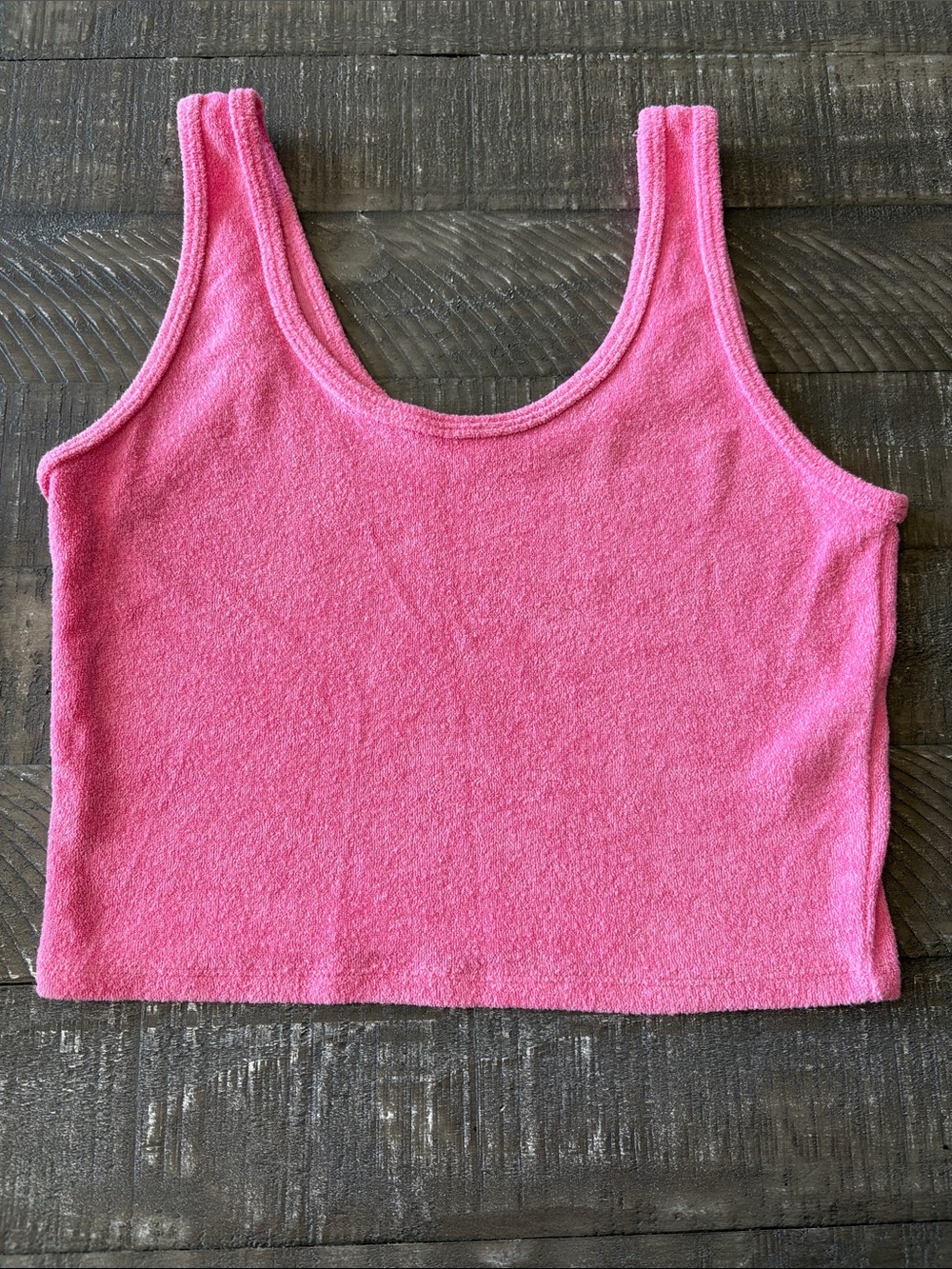 Women's Pink Tank Crop Top